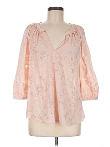 Rebecca Taylor 3/4 Sleeve Silk Top (view 1)