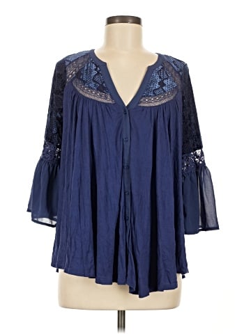 Vintage America Blues 3/4 Sleeve Blouse (view 1)
