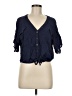 Forever 21 100% Rayon Blue 3/4 Sleeve Blouse Size M - photo 1
