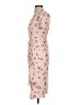 JOA 100% Polyester Floral Tan Pink Cocktail Dress Size XS - photo 5