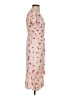 JOA 100% Polyester Floral Tan Pink Cocktail Dress Size XS - photo 4