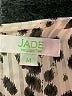 Jade 100% Polyester Animal Print Ivory Long Sleeve Blouse Size M - photo 7