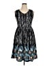 Unbranded Print Black Casual Dress Size XL - photo 1