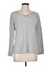 Talbots Gray Long Sleeve T-Shirt Size Lg Petite - photo 1