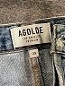 AGOLDE 100% Cotton Blue Denim Shorts Size 23 waist - photo 3