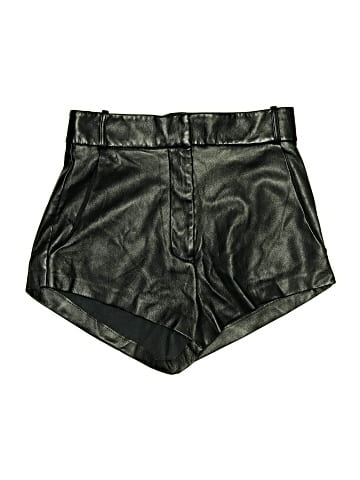 Amanda Uprichard Faux Leather Shorts (view 1)