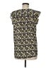 Ann Taylor LOFT 100% Polyester Yellow Short Sleeve Blouse Size M - photo 2