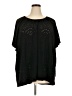 Ellos Black Short Sleeve Blouse Size 22 - photo 1