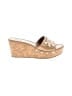 Tory Burch Gold Tan Wedges Size 8 1/2 - photo 1