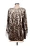 Melissa Paige Silver 3/4 Sleeve Blouse Size S - photo 2