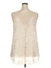 Umgee 100% Polyester Ivory Sleeveless Blouse Size 3X - photo 2