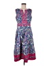 Talbots Paisley Blue Casual Dress Size 6 - photo 1
