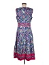 Talbots Paisley Blue Casual Dress Size 6 - photo 2