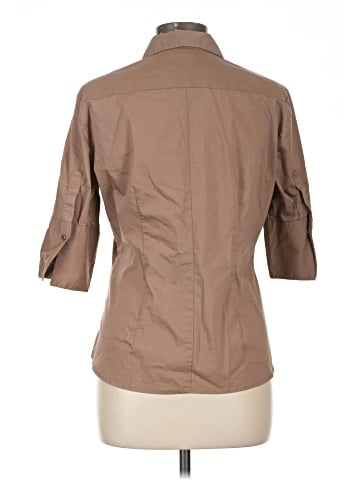 7th Avenue Design Studio New York & Company 3/4 Sleeve Button-Down Shirt (view 2)