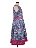 Talbots Paisley Blue Casual Dress Size 6 - photo 4
