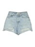 Topshop Blue Denim Shorts Size 6 - photo 1