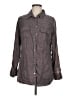 Soft Surroundings 100% Lyocell Gray Long Sleeve Button-Down Shirt Size M - photo 1