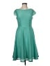 Evan Picone Solid Teal Casual Dress Size 8 - photo 1