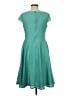 Evan Picone Solid Teal Casual Dress Size 8 - photo 2
