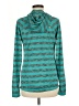 Lukka Stripes Teal Zip Up Hoodie Size M - photo 2