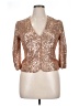 Maje 100% Polyester Gold Jacket Size XL (4) - photo 1