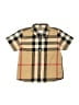 Burberry Plaid Brown Tan Novacheck Button Down Shirt Size 2 Yrs - photo 1