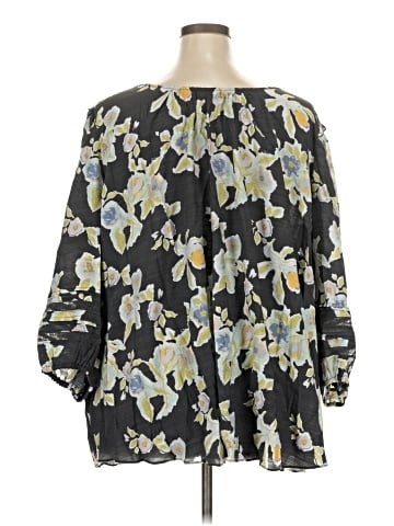 LC Lauren Conrad 3/4 Sleeve Blouse (view 2)