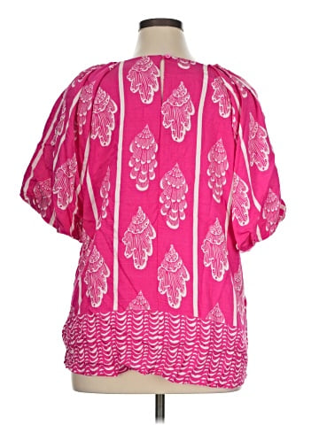 Umgee Short Sleeve Blouse (view 2)