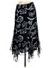 Chaps 100% Polyester Paisley Black Formal Skirt Size 6 - photo 2