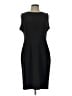 Calvin Klein Solid Black Cocktail Dress Size L (estimated) - photo 1