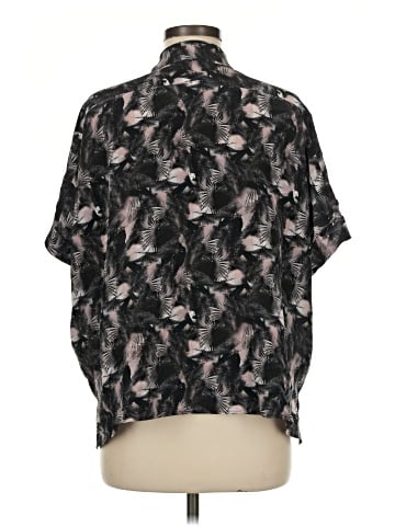 ALLSAINTS Short Sleeve Silk Top (view 2)