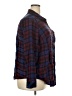 Torrid Plaid Blue Long Sleeve Button-Down Shirt Size 2X Plus (2) - photo 4