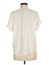 Point Sur 100% Viscose Ivory Short Sleeve Blouse Size M - photo 2