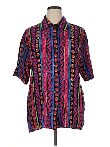 Bill Blass Short Sleeve Button-Down Shirt (view 1)