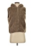 Ardene 100% Polyester Brown Faux Fur Vest Size XS - photo 1
