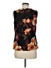 Black Label by Evan Picone Black Sleeveless Blouse Size M - photo 2