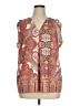 Skye's The Limit 100% Polyester Paisley Red Sleeveless Blouse Size XL - photo 1
