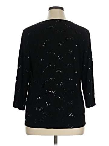 JM Collection 3/4 Sleeve Top (view 2)