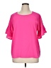 Umgee Pink Short Sleeve Blouse Size XL - photo 1