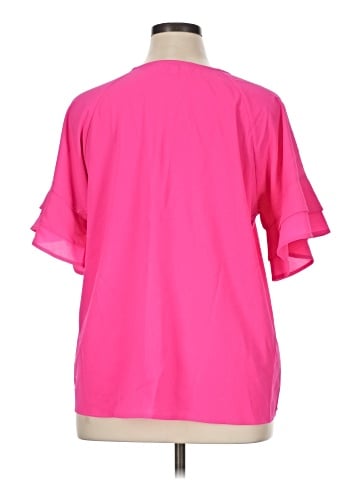 Umgee Short Sleeve Blouse (view 2)