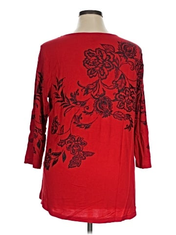JM Collection 3/4 Sleeve Blouse (view 2)