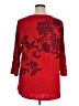 JM Collection Red 3/4 Sleeve Blouse Size 1X - photo 2