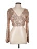 Privy Gold Long Sleeve Top Size L - photo 1
