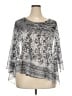 Croft & Barrow 100% Polyester Silver Poncho Size 4X - photo 1