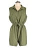 Naif 100% Polyester Solid Green Romper Size XL - photo 1