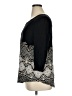 JM Collection Black 3/4 Sleeve Top Size XL - photo 5