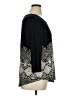 JM Collection Black 3/4 Sleeve Top Size XL - photo 4