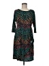 Robbie Bee Animal Print Teal Cocktail Dress Size M - photo 1