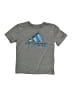 Adidas 100% Polyester Gray Active T-Shirt Size 8 - photo 1