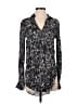 ALLSAINTS 100% Viscose Animal Print Gray Long Sleeve Blouse Size XS - photo 1